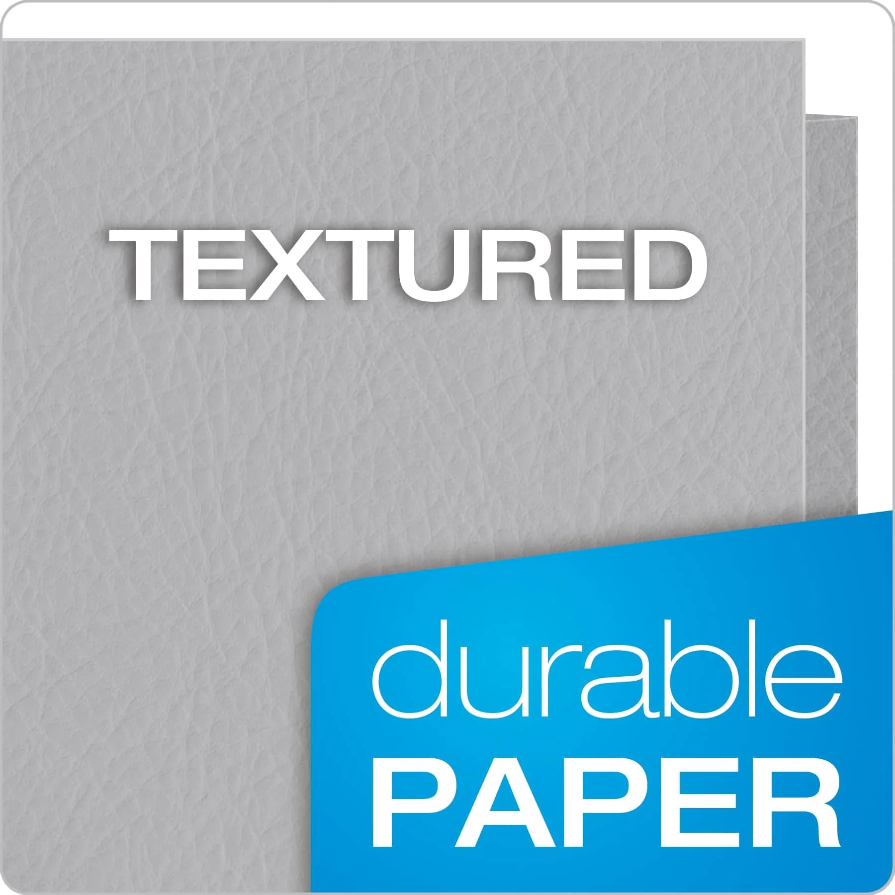Oxford Twin-Pocket Folders with Business Card Holder, Letter Size, Gray, Box of 25 | Textured Paper for Durable Organization - view 5