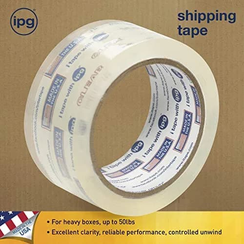 Intertape Polymer Group Clear Shipping Tape 1.88" x 54.6 yd | Heavy-Duty Box Sealing, All-Temperature Performance thumbnail 2