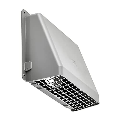Lambro 351G/351GR 6-Inch Plastic Wall Cap with Damper | Gray, Spring Controlled, USA-Sourced thumbnail 1