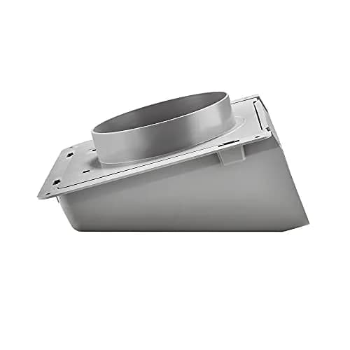 Lambro 351G/351GR 6-Inch Plastic Wall Cap with Damper | Gray, Spring Controlled, USA-Sourced thumbnail 3