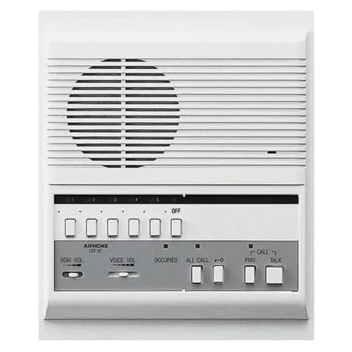 Aiphone LEF-5C 5-Call Semi-Flush Mount Intercom Master Station, All Call | Multi-Station Audio System thumbnail 1