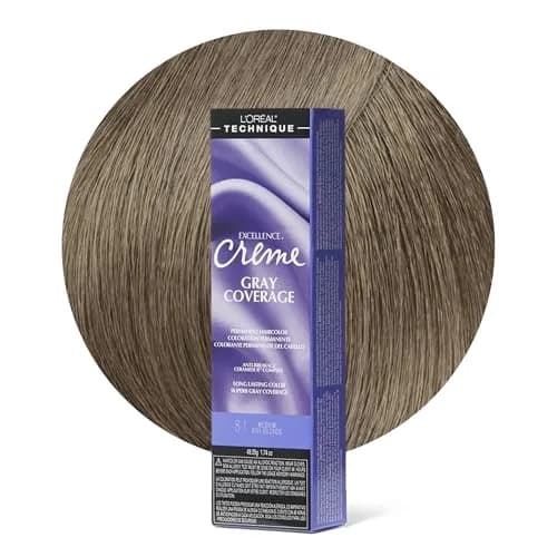 L'Oréal Technique Excellence Crème Permanent Hair Color – Medium Ash Blonde 51.6ml (1.74 Fl Oz) | Superb Gray Coverage thumbnail 1
