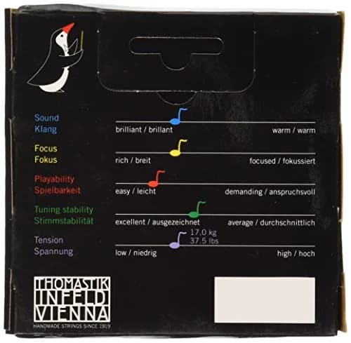 Thomastik-Infeld Dominant Violin Strings Set 1/8 Size Medium Tension 4-Pack | Clear & Balanced Tone thumbnail 2