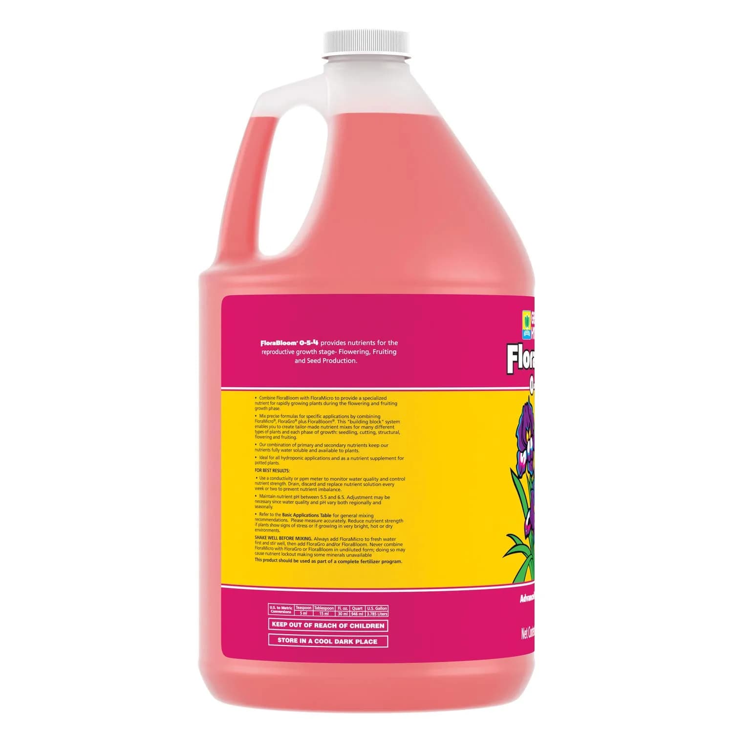 General Hydroponics FloraBloom Liquid Nutrient 3.78 L (1 Gallon) | Flower & Fruit Development - view 4