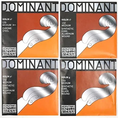 Thomastik-Infeld Dominant Violin Strings Medium Tension Set (Aluminum Wound A & D, Silver Wound G) | Synthetic Core thumbnail 5