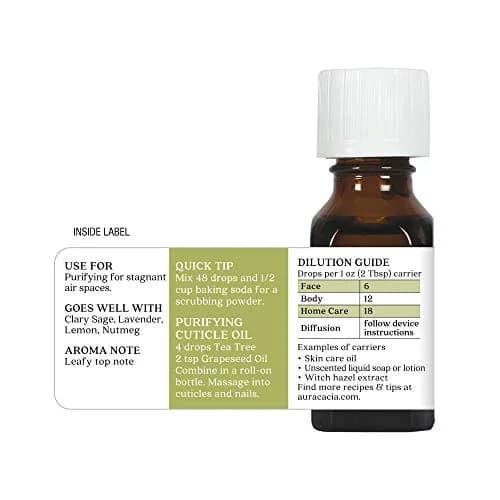 Aura Cacia Tea Tree Essential Oil 15 ml | Pure, GC/MS Tested for Purity, Australian Melaleuca alternifolia thumbnail 6
