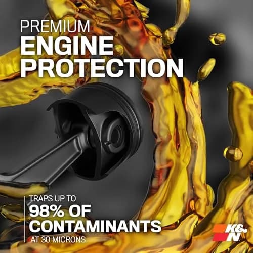 K&N Motorcycle Oil Filter KN-132 | High Performance Synthetic, Up to 20,000 Miles thumbnail 2