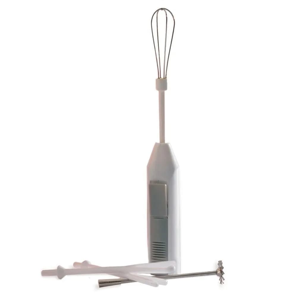 Norpro Cordless Mini Mixer, 5 Piece Set, White, 10cm (3.9in) x 4cm (1.6in) x 2.5cm (1in) — White
