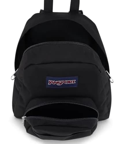 JanSport Half Pint Mini Backpack 10.2 L | Durable Black Bag with Adjustable Straps thumbnail 4