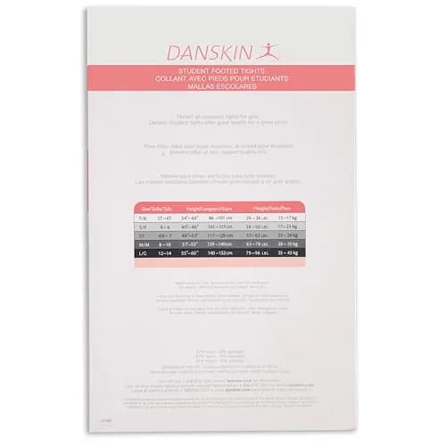 Danskin Girls' Footed Tights Small | Supportive Nylon/Spandex for Dance & School (70-120 chars) thumbnail 2
