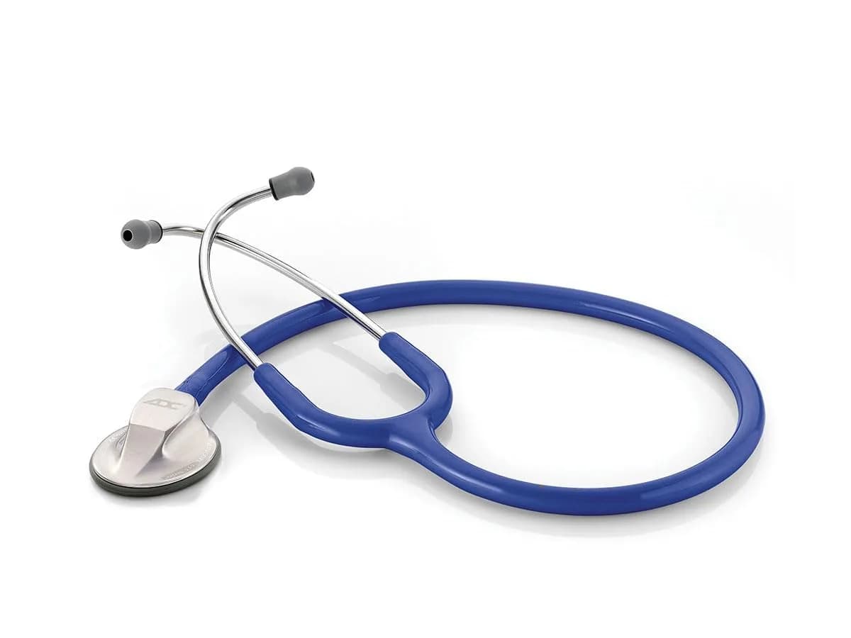 ADC Adscope 615 Clinician Stethoscope Oversized Chestpiece AFD Tunable | Professional Medical Instrument — Royal Blue