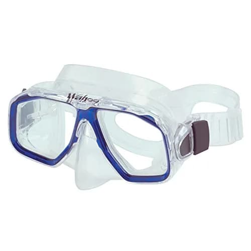 AKONA Wahoo Jr Snorkeling Mask with Silicone Skirt and Tempered Glass | Youth Size, Blue thumbnail 1