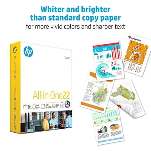HP Papers All-In-One 22 lb 8.5x11 Inch Paper | 2500 Sheets (5 Reams) | 96 Bright thumbnail 3