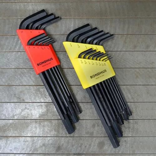 Bondhus 22199 Hex L-Wrench Set, Long Length, 1.5-10mm & 0.050-3/8" | Protanium Steel thumbnail 5