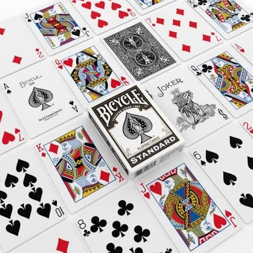 Bicycle Black Playing Cards Standard Index Poker Size Classic Deck | Made in USA thumbnail 2