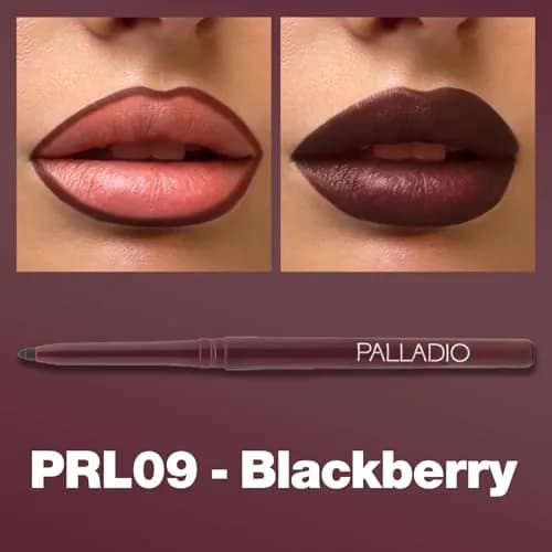 Palladio Retractable Waterproof Lip Liner Black Berry | Long-Lasting, Smudge-Proof, Cruelty-Free thumbnail 2