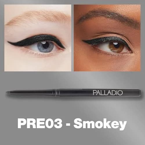 Palladio Retractable Waterproof Eyeliner 1 Count | Smudge Proof Long Lasting Application thumbnail 2