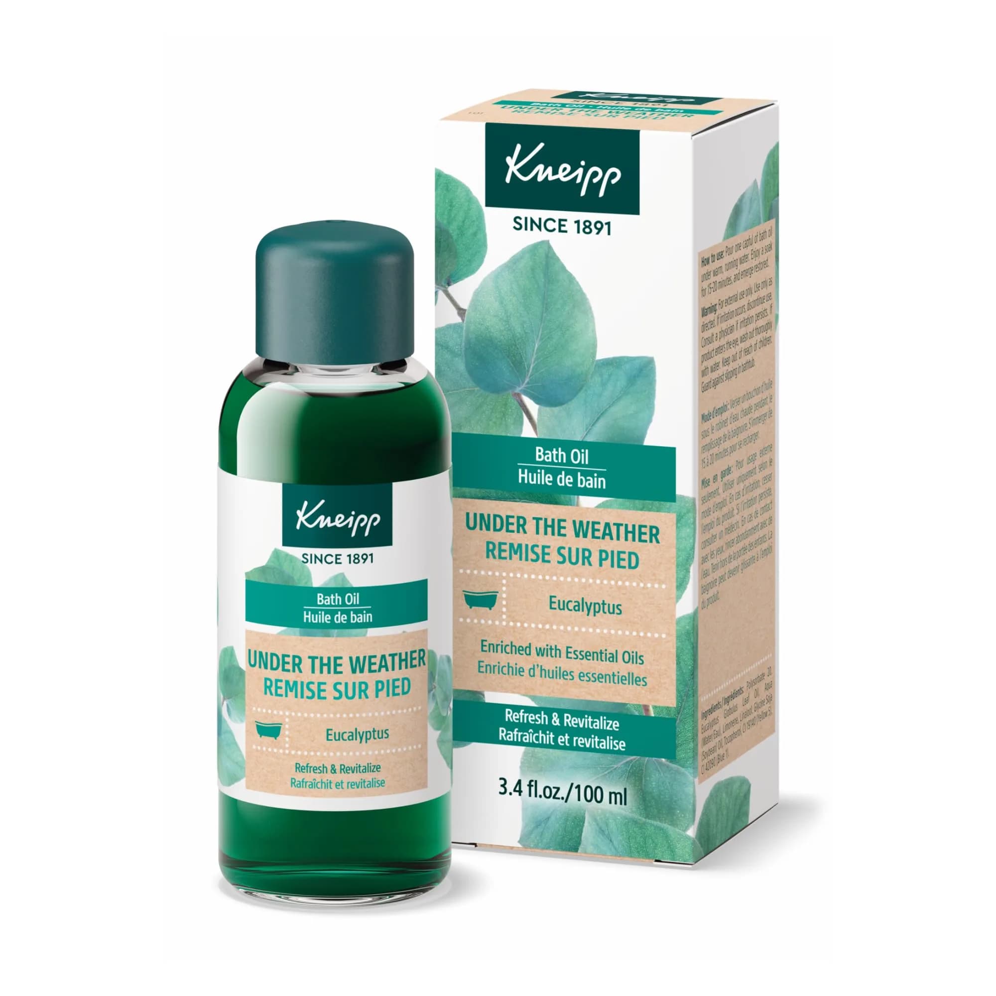 Kneipp Under The Weather Eucalyptus Bath Oil | Respiratory Wellness & Vegan Formula (70-120 chars) — Under the Weather Eucalyptus