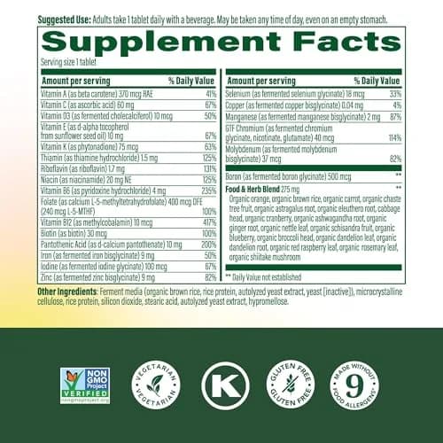 MegaFood One Daily Multivitamin for Women with 22 Nutrients | Supports Energy & Bone Health thumbnail 3