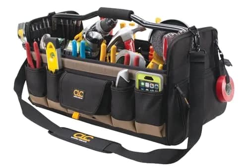 Custom Leathercraft WORK GEAR 1579 20 Inch Tool Box | 27 Pockets, Soft Sided, Open Top thumbnail 2