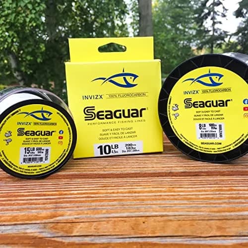 Seaguar Invizx Freshwater 100% Fluorocarbon Fishing Line 8lbs | Virtually Invisible, Low Memory, 200yds thumbnail 3