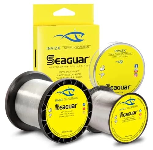Seaguar Invizx Fluorocarbon Fishing Line 200yd 10 LB | Virtually Invisible, Low Memory, Strong & Sensitive thumbnail 1