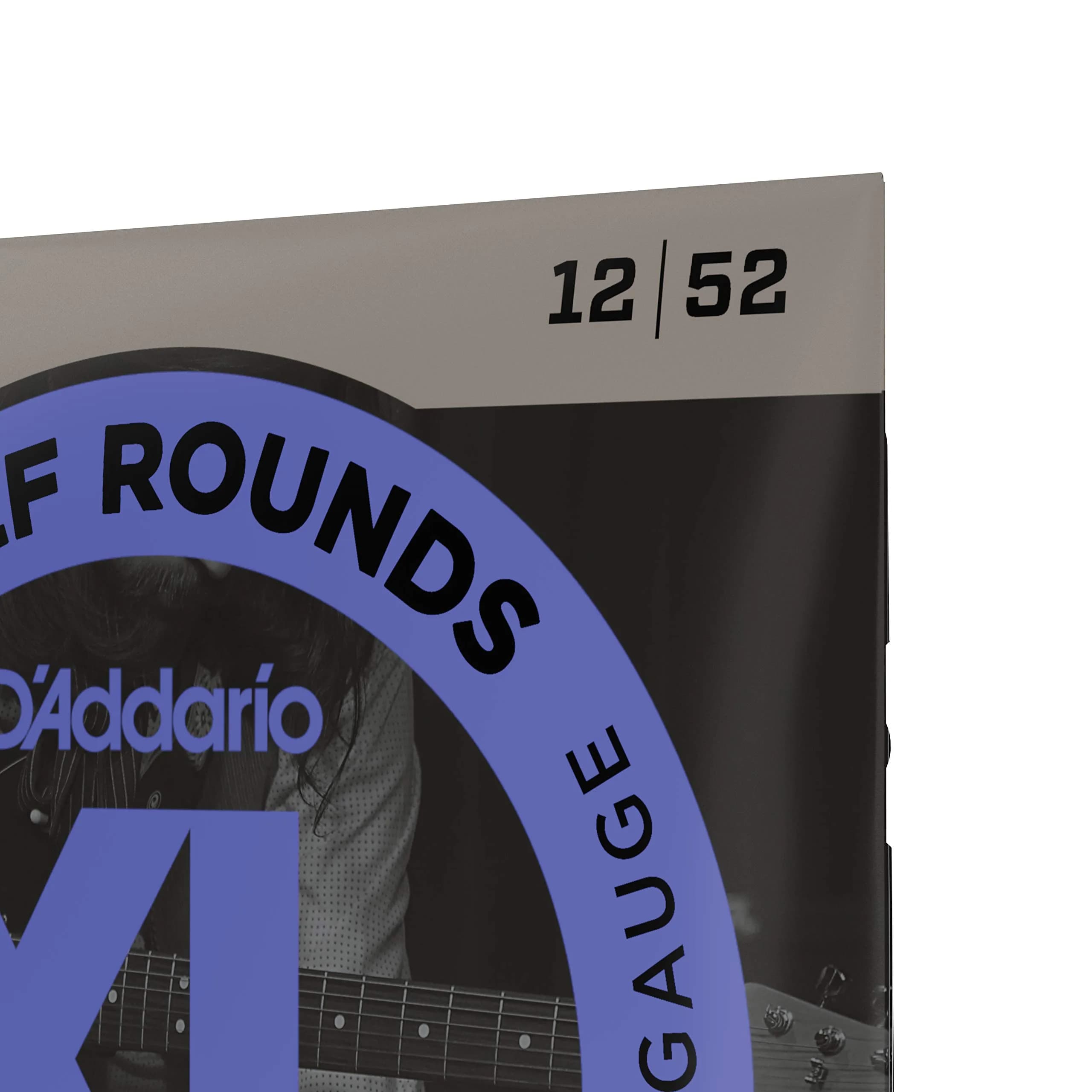D'Addario Half Round Electric Guitar Strings EHR350, Jazz Light 12-52 | Smooth Feel, Reduced Finger Noise - view 4