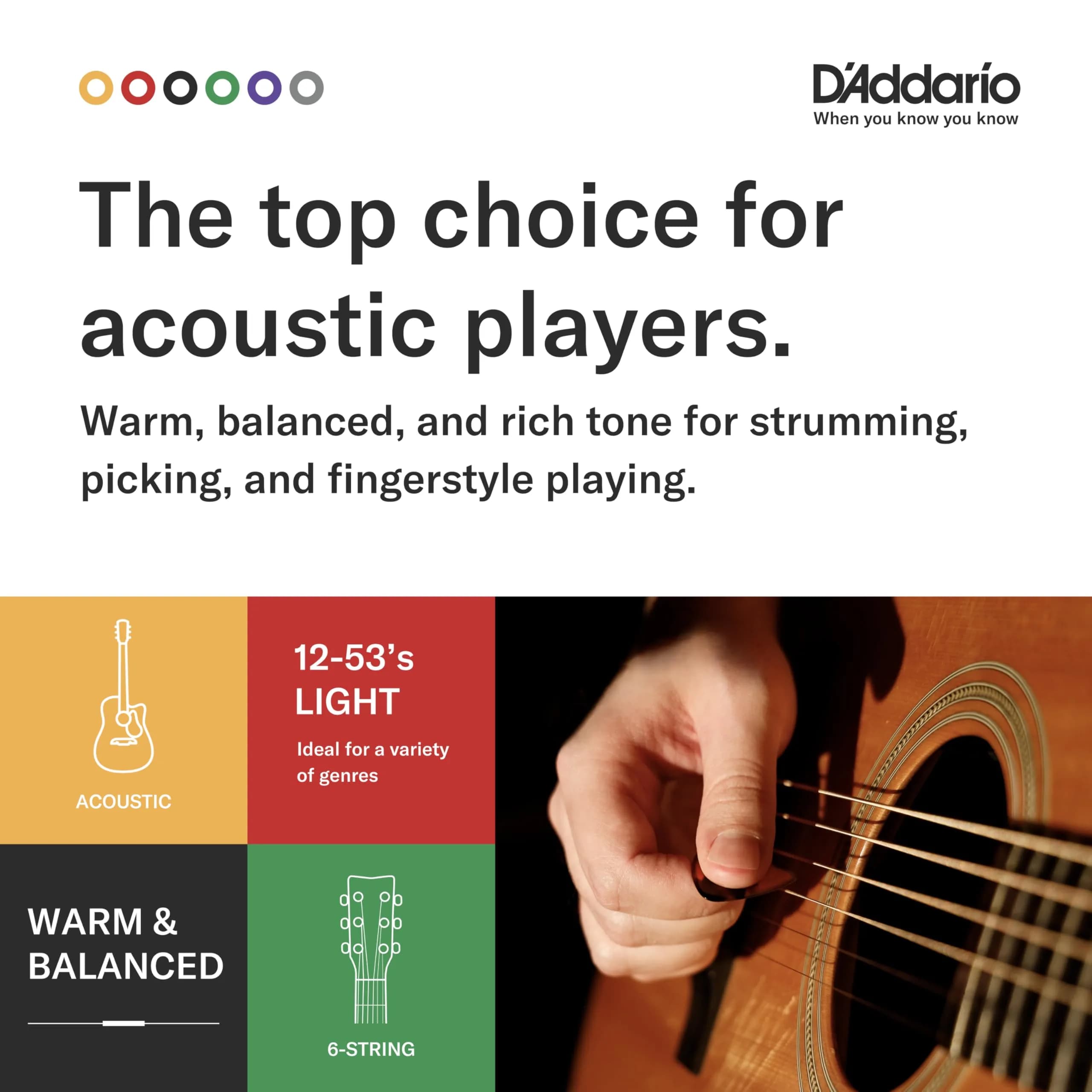 D'Addario EJ41 Phosphor Bronze 12-String Guitar Strings, Extra Light 9-45 (1-Pack) - view 3