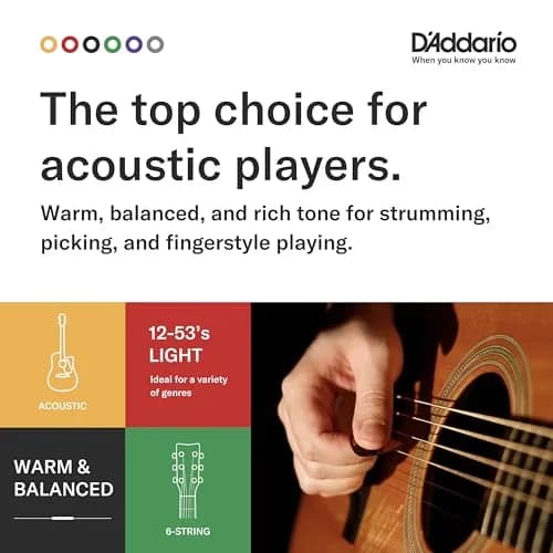 D'Addario EJ41 Phosphor Bronze 12-String Guitar Strings, Extra Light 9-45 (1-Pack) thumbnail 3