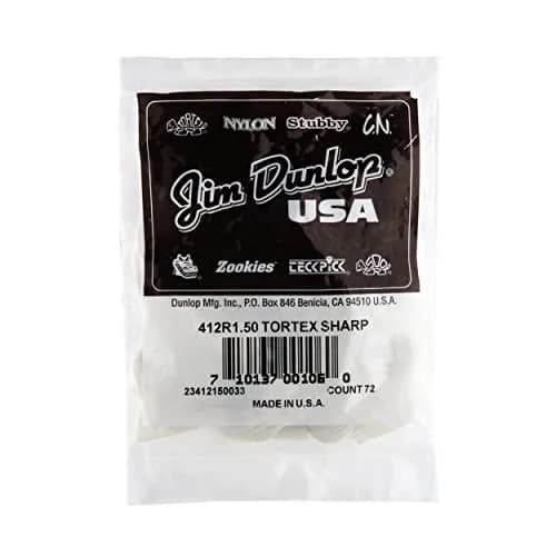 Jim Dunlop Tortex Sharp Guitar Picks 1.50mm White | Precision Articulation for Guitarists in India thumbnail 4