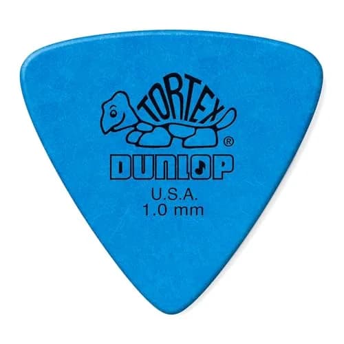 Jim Dunlop Tortex Triangle Pick 1.0MM | Maximum Memory & Grip for Guitarists in India thumbnail 1
