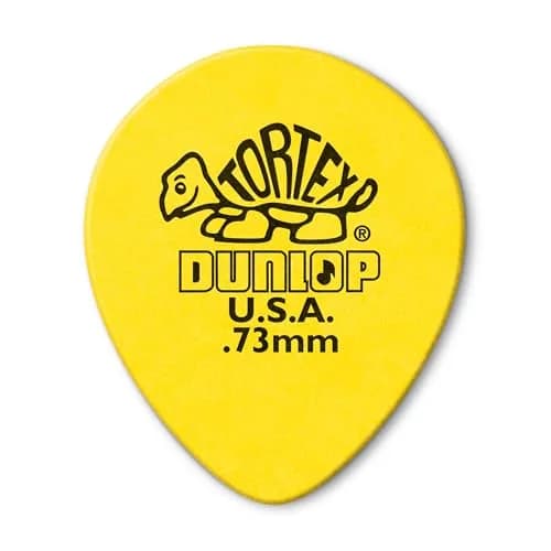 Jim Dunlop Tortex® Teardrop Pick .73MM | Bright, Durable, USA-Made Guitar Pick for All Styles thumbnail 1