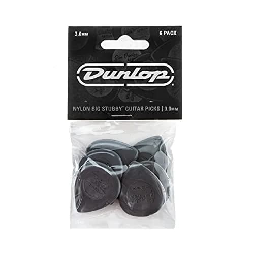 Jim Dunlop Big Stubby Nylon Guitar Picks 3.0mm - 6 Pack | Precision Tip & Custom Grip thumbnail 4