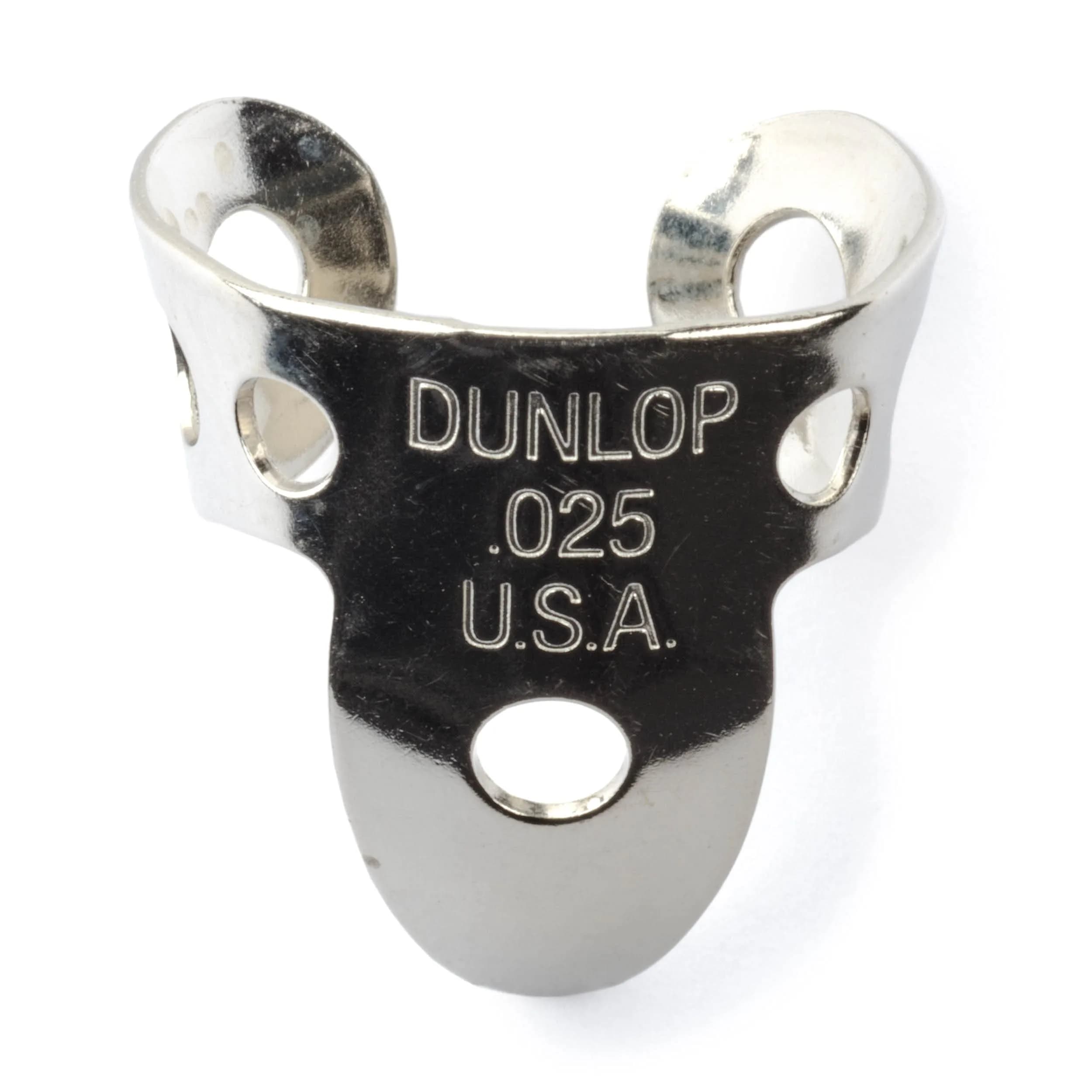Jim Dunlop Nickel Silver Fingerpicks .025 in | Bright, Classic Sound for Guitar & Banjo — Silver