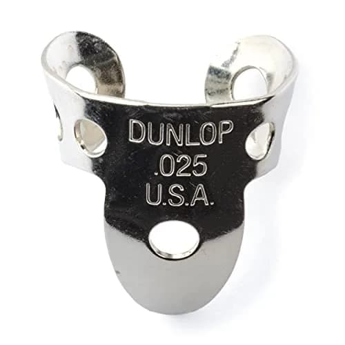 Jim Dunlop Nickel Silver Fingerpicks .025 in | Bright, Classic Sound for Guitar & Banjo thumbnail 1