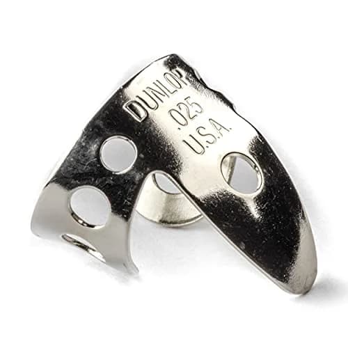 Jim Dunlop Nickel Silver Fingerpicks .025 in | Bright, Classic Sound for Guitar & Banjo thumbnail 2