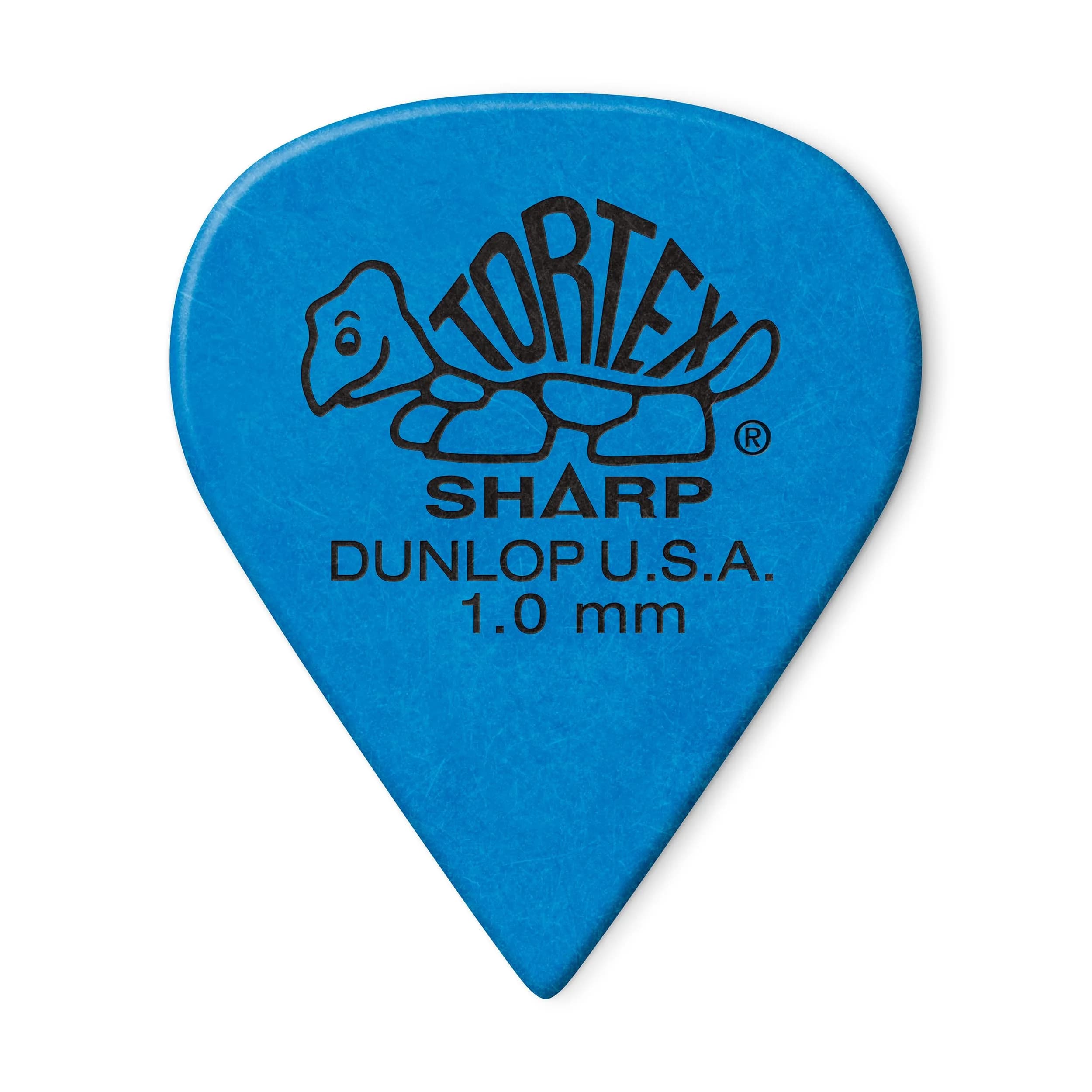 Jim Dunlop Tortex Sharp Guitar Picks 1.0mm Blue 72 Pack | Precision Tone & Grip — BLUE