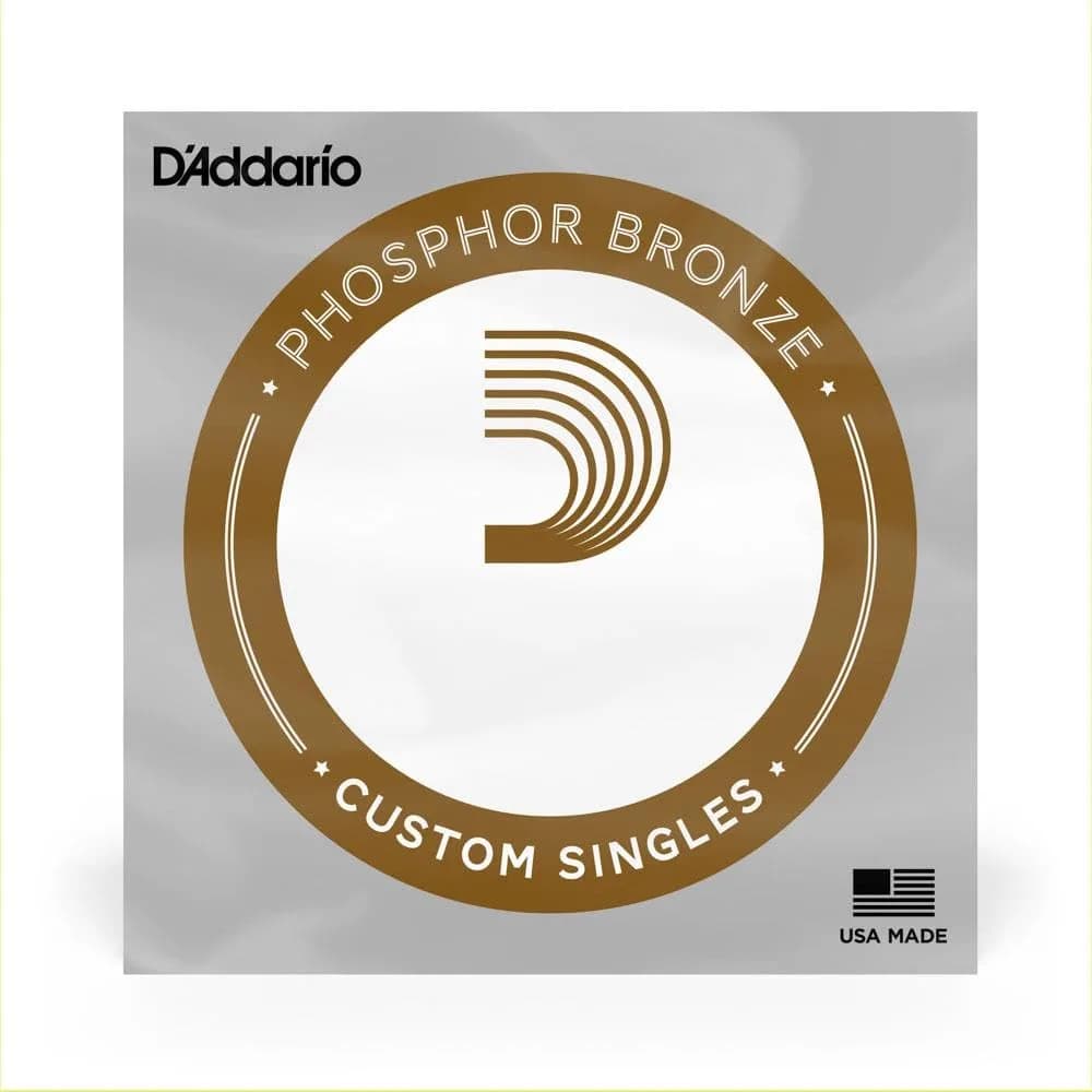 D'Addario PB034 Phosphor Bronze Wound Acoustic Guitar Single String, .034 Gauge - main product image
