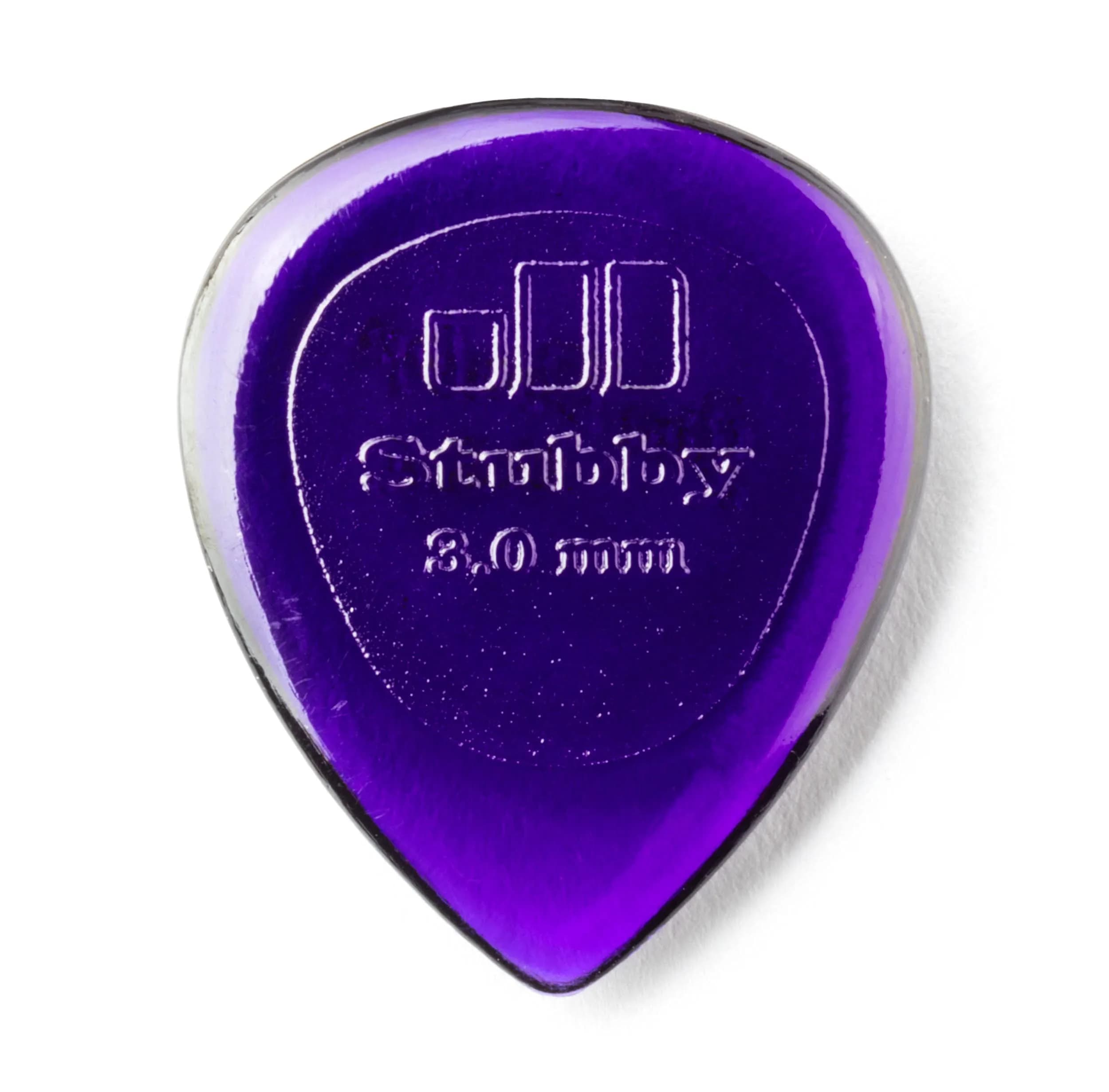 Jim Dunlop Stubby 3.0mm Guitar Picks - 6 Pack | Powerful Grip & Smooth Release - main product image