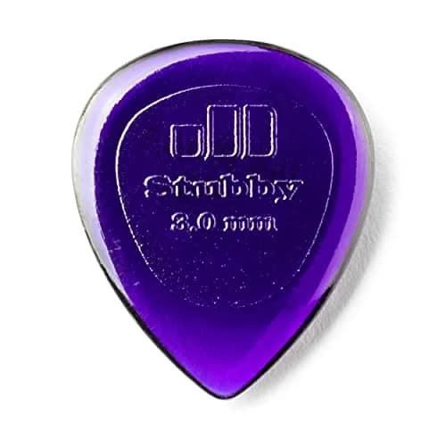 Jim Dunlop Stubby 3.0mm Guitar Picks - 6 Pack | Powerful Grip & Smooth Release thumbnail 1
