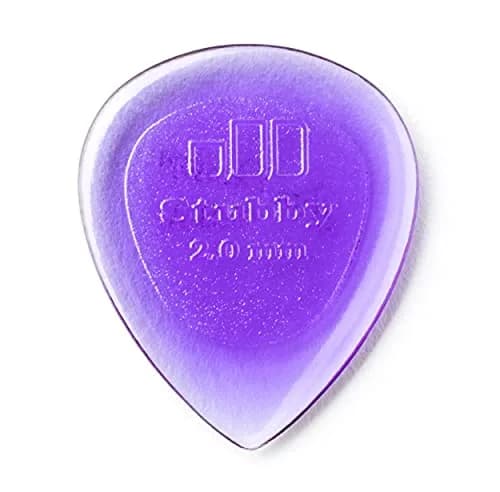 Jim Dunlop Stubby® 2.0mm Guitar Picks (24-Pack, Light Purple) | Smooth Release for Fast Licks thumbnail 1