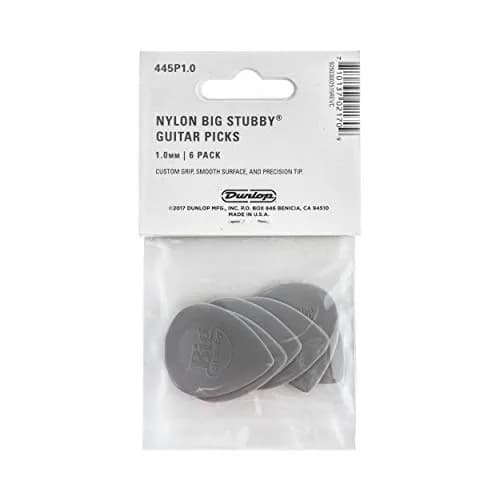 Jim Dunlop Big Stubby Nylon Pick 1.0mm (6 Pack) | Precision Tip & Custom Grip thumbnail 5