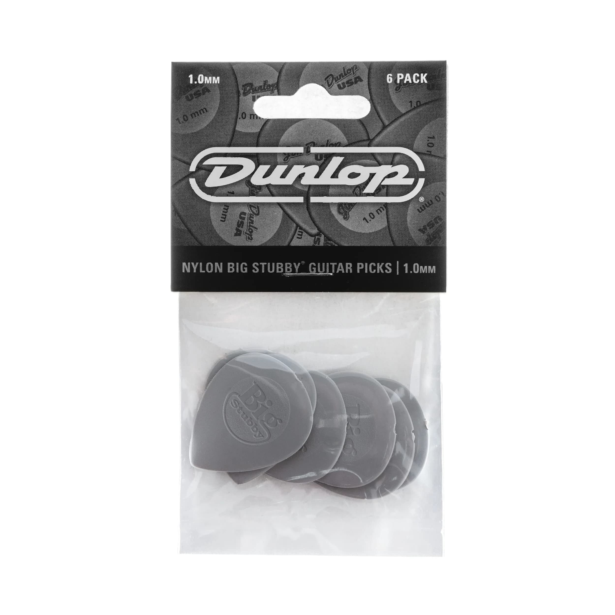 Jim Dunlop Big Stubby Nylon Pick 1.0mm (6 Pack) | Precision Tip & Custom Grip - view 4