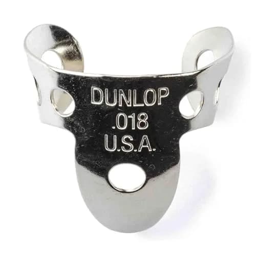 Jim Dunlop 33R18 Nickel Silver Finger and Thumbpicks, 0.018 Inch (20-Pack) thumbnail 1