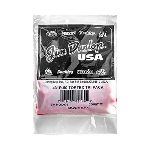 Jim Dunlop Tortex® Triangle Pick .50MM | Bright, Durable, and Snappy Attack for Guitarists in India thumbnail 4