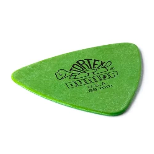 Jim Dunlop Tortex Triangle Pick .88MM | 72 Pack, Green, Made in USA thumbnail 2