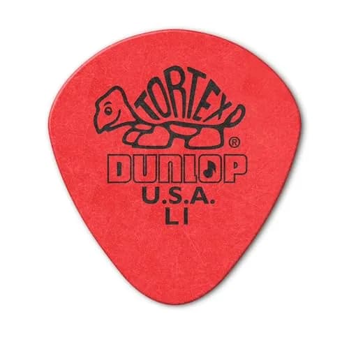 Jim Dunlop Tortex Jazz Guitar Picks 0.50mm Red - 36 Pack | USA Imported thumbnail 1