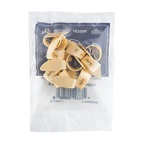 Jim Dunlop Heavies Ivoroid Large Thumbpicks | 12 Pack for Guitar & Bass (Large, Plastic) thumbnail 3
