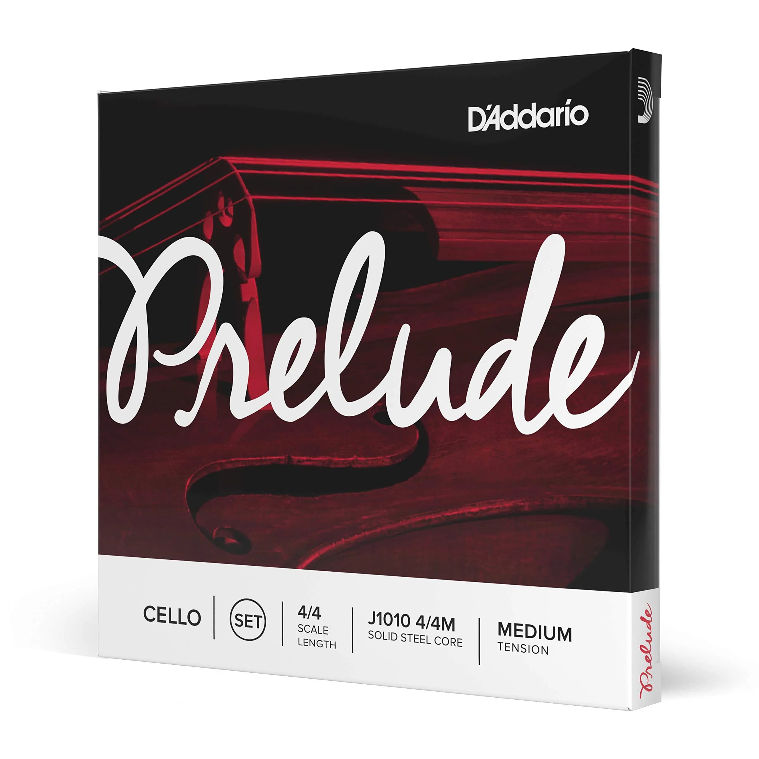 D'Addario Prelude Cello String Set 4/4 Scale Medium Tension | Educator's Choice for Student Strings — Nylon