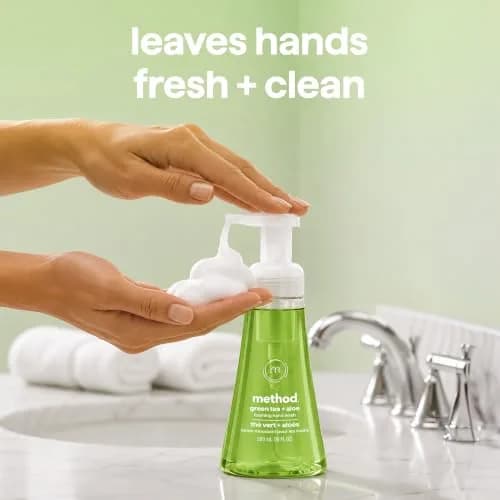 Method Foaming Hand Wash Green Tea + Aloe 355ml (12 Fl Oz) 6 Pack | Gentle Cleansing for All Skin Types thumbnail 7
